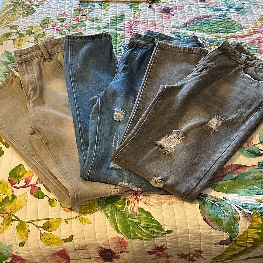 Stylish Ripped Jeans Trio Boys